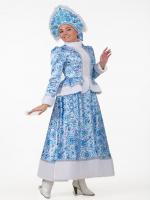 Костюм Снегурочки Гжель для взрослых