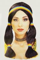 Парик индейцев черный