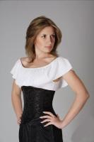 Корсет черный открытый 094