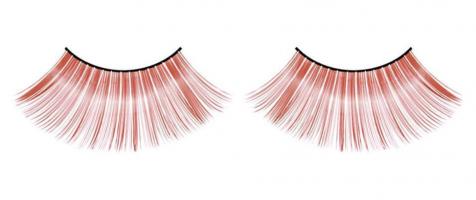 Ресницы мягко-красного цвета