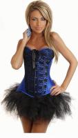 Корсет синий с юбкой