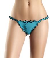 Бирюзовые сетчатые трусики