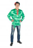 Косоворотка для взрослых зеленая