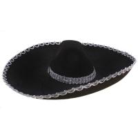 Черное мексиканское сомбреро