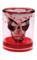 Стакан Кровавый череп серый
