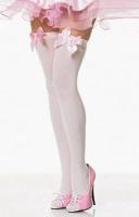 Чулки с нежно-розовыми бантами