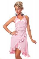 Светло-розовое латино платье