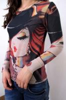 Футболка с тату девушка джаза