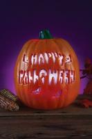 Пластиковая светящаяся тыква