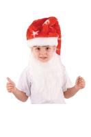 Колпак новогодний с бородой