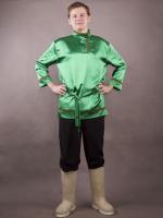 Косоворотка мужская зеленая