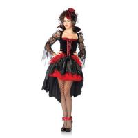 Платье полночной вампирши со шлейфом