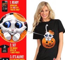 Футболка Котенок с большими глазами