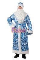Костюм Деда Мороза в стиле гжель