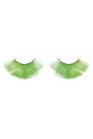 Ресницы зеленые перьевые