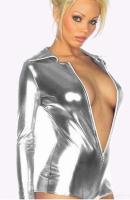 Виниловый комбинезон металлик КП-7