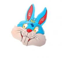 Маска зайца голубая