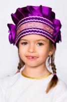 Фиолетовый кокошник Настенька