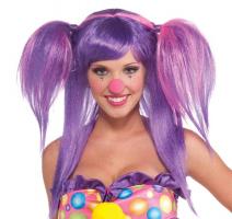 Парик клоунессы двухцветный