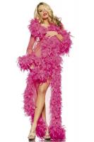 Сетчатый пеньюар розовый