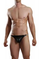 Черные низкие мужские стринги