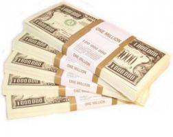 Пачка денег 1 млн долл