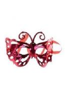 Маска бабочка красная
