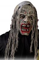 Маска зомби с красными губами