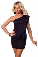 Черное платье с одной лямкой