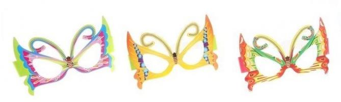 Очки-бабочка желтые