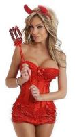 Корсетный костюм огненной дьяволицы