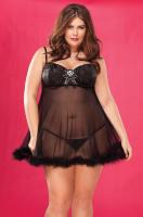 Бейбидолл с марабу XL