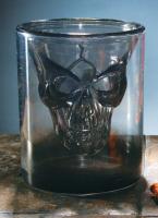Стакан Плавающий череп серый