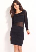 Полупрозрачное клубное платье