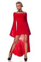 Красное элегантное платье