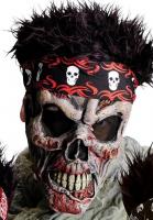 Маска зомби с плюшевыми волосами
