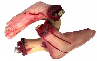 Пара кровавых стоп