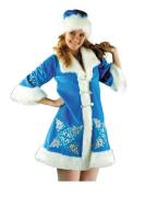 Костюм Снегурки с вышивкой