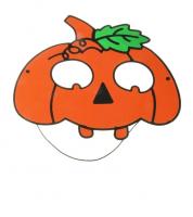 Маска тыквы оранжевая