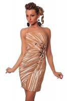 Изящное светло-коричневое платье