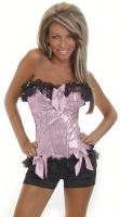 Корсет с розовыми пайетками