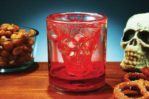 Стакан Кровавый череп прозрачный