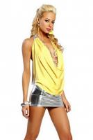 Клубное платье желтое