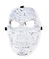 Маска серебристая в виде черепа