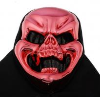 Маска черепа красная с улыбкой