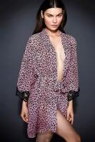 Розовый леопардовый халатик