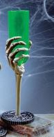 Зеленый бокал Рука скелета
