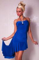 Синее вечернее платье