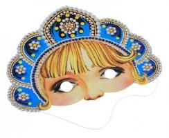 Маска снегурочки в кокошнике