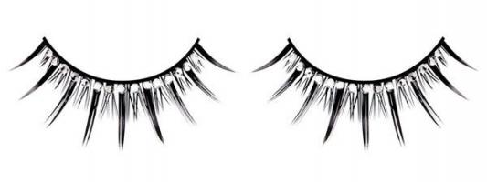 Ресницы со стразами